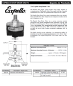 Expello Drain Valves | Automatic Drain Valve