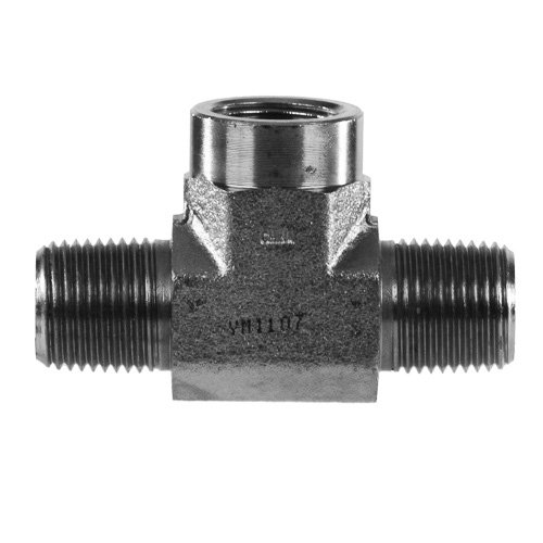 Parker Stainless Steel 316 Pipe Fitting, Street Tee, 3/8" NPT Female X 3/8" NPT Female X 3/8" NPT Male: Industrial Pipe Fittings