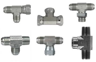 Hydraulic Tee Fittings  Male & Female Hydraulic T Fittings