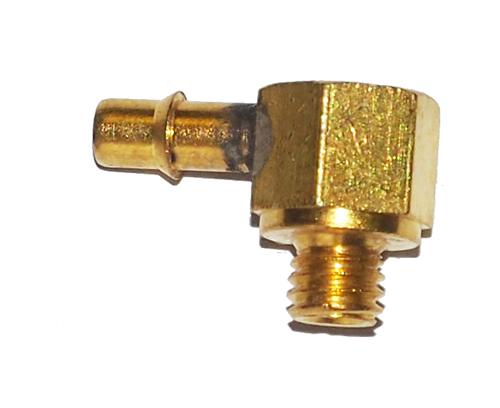Pack of 2 Brass Tube Fitting Straight 4mm ID to M3 Thread Right Angle 