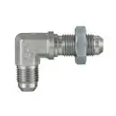 Male JIC x Male JIC, 90° Bulkhead Union Elbow, Stainless Steel