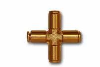 Union Cross Push-to-Connect Brass