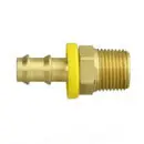 Male Push-Lock Hose Barb Brass Fitting 