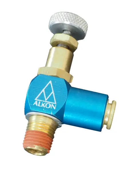 Right Angle Flow Control, Brass
