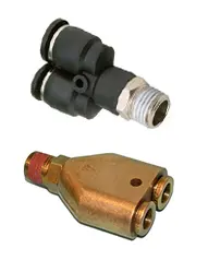 Male Y Connectors-Push-to-connect