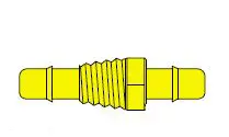 Miniature Bulkhead Hose Barb Brass