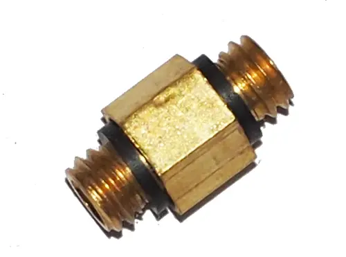 Miniature Hex Nipple, Brass