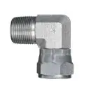 Male NPT x Female JIC Swivel, 90° Street Elbow, Steel