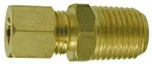 Male Connector Compression Brass