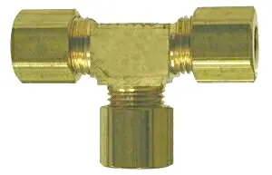Union Tee Compression Brass