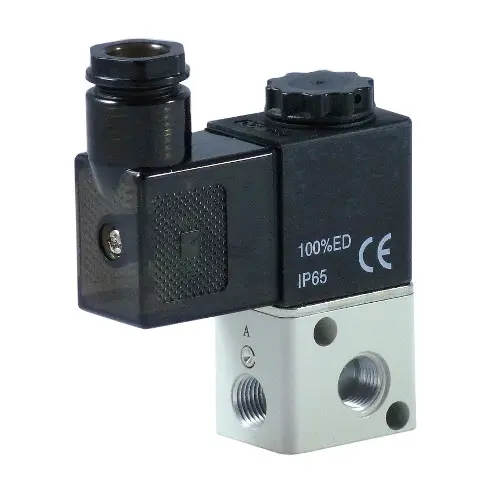 AirTAC 3V1 Series, 2 Position, 3 Way, Single Solenoid Valve