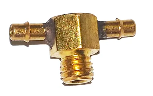 Miniature Male Branch Tee Hose Barb Brass