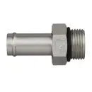 Male ORB x Beaded Hose Barb Steel Fitting