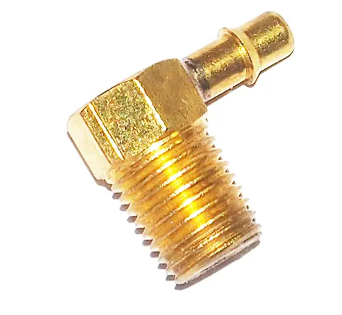 Miniature 90° Male Elbow Hose Barb Brass