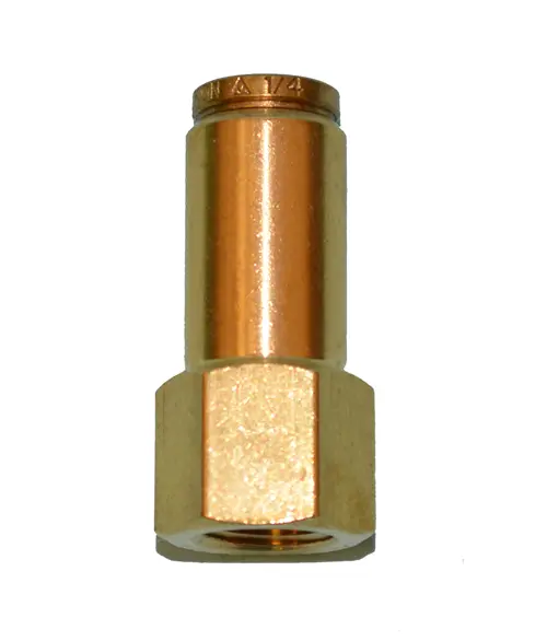 Female Connector Push-to-Connect Brass