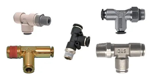 Male Run Tees-Push-to-connect