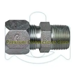 Flareless Male Connector, Steel 