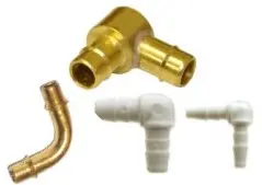 Miniature 90° Union Barbs