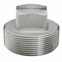Square Head Pipe Plug, Stainless Steel