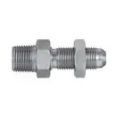 Male NPT x Male JIC, Male Bulkhead Connector, Steel