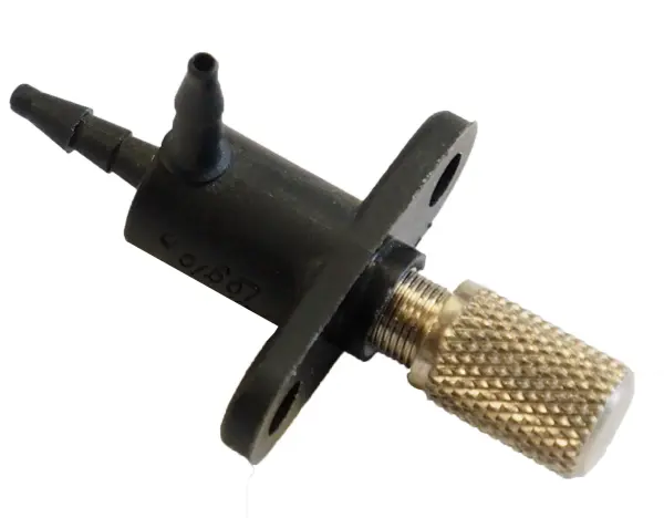 Miniature Panel Mount Needle Valve, Nylon