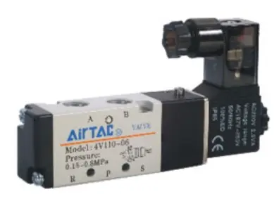 2 Position, 4 Way, Single Solenoid Valve