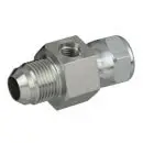 Gage Port Fitting, Male JIC/ Female JIC x NPT Port, Steel