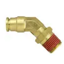 45° Male Elbow DOT Swivel Push-to-Connect Brass