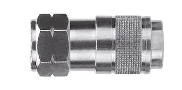 AC Mini Automatic Quick Coupler, Nickel-Plated Brass, Female