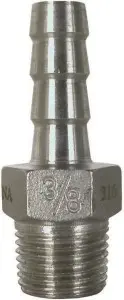 Barb x Male NPT Straight, Stainless Steel, Universal Power Conversion.jpg