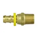 Male Swivel Push-Lock Hose Barb Brass Fitting