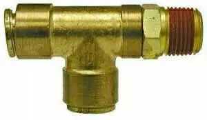 Tube Swivel Male Run Tee Brass  AQ71 Universal Power Conversion