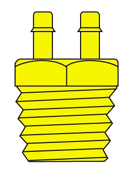 Male Straight Multi-Barbs | Male Multi-Barb Connectors