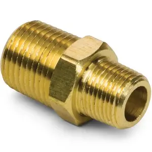Hex Nipple, Brass