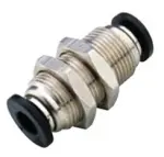 Bulkhead Union Push-to-Connect Nickel Plated Brass