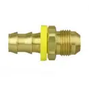 Male 37°JIC Flare Push-Lock Hose Barb Brass Fitting