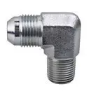 Male JIC x Male NPT, 90° Male Elbow, Stainless Steel