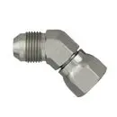 Male JIC x Female JIC Swivel, 45° Street Elbow, Steel